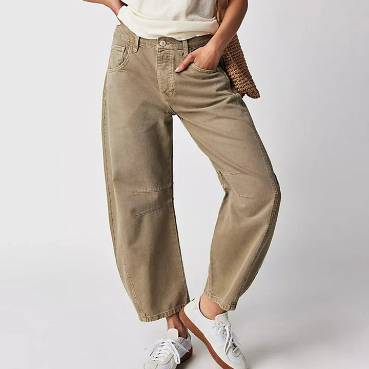 Women's Denim Barrel Leg Baggy Jeans