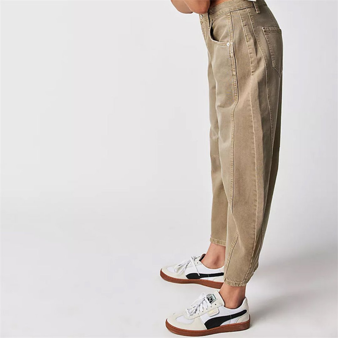 Women's Denim Barrel Leg Baggy Jeans