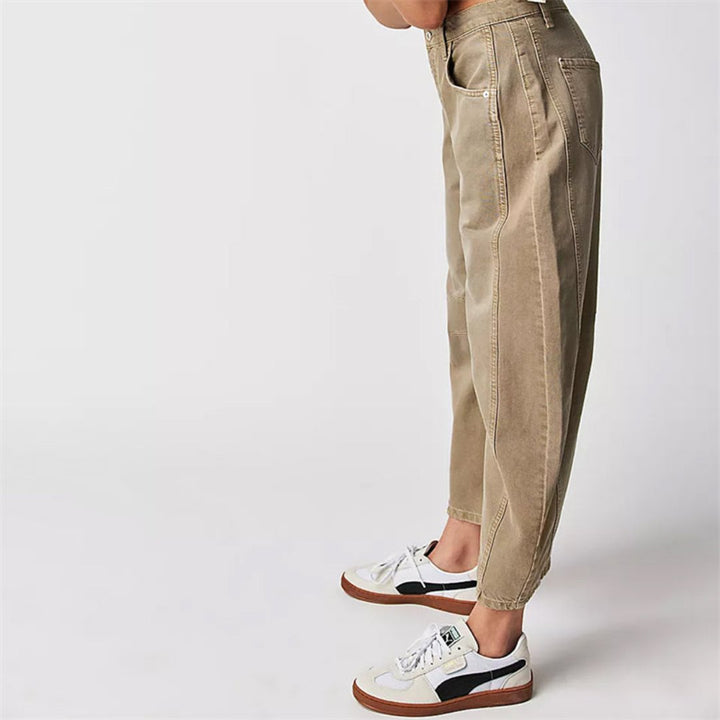 Women's Denim Barrel Leg Baggy Jeans