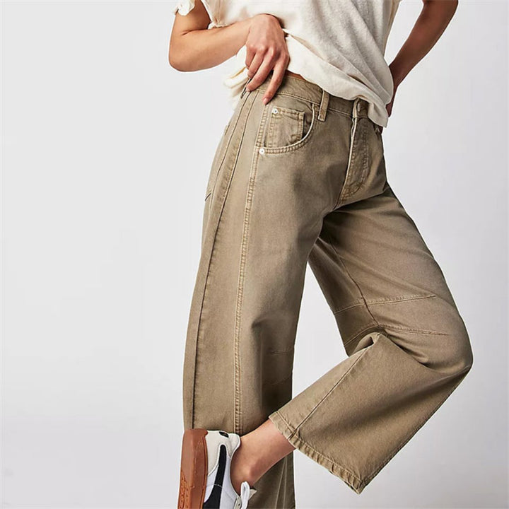Women's Denim Barrel Leg Baggy Jeans