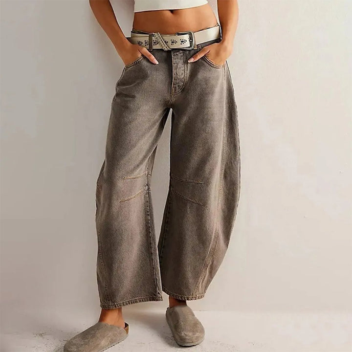 Women's Denim Barrel Leg Baggy Jeans