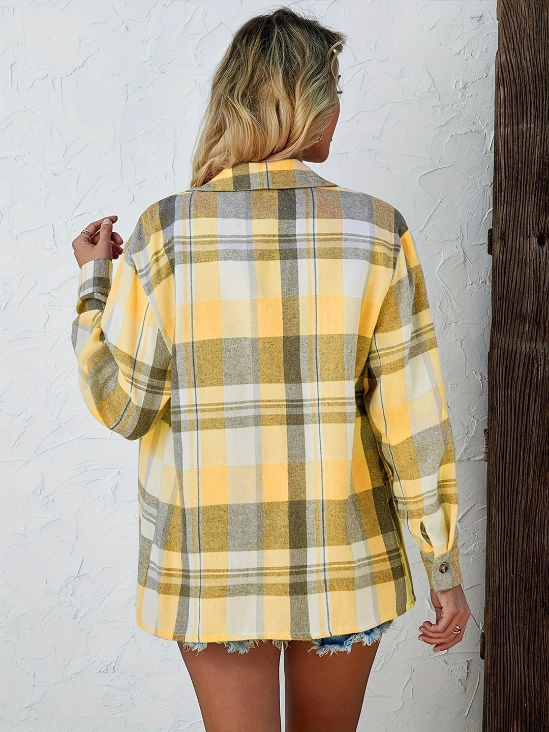 Women's Flannel Check Shirt with Chest Pockets