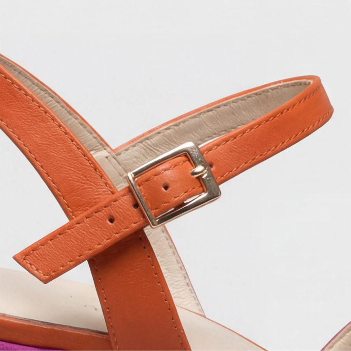 Women's Block Heel Sandals with Ankle Strap