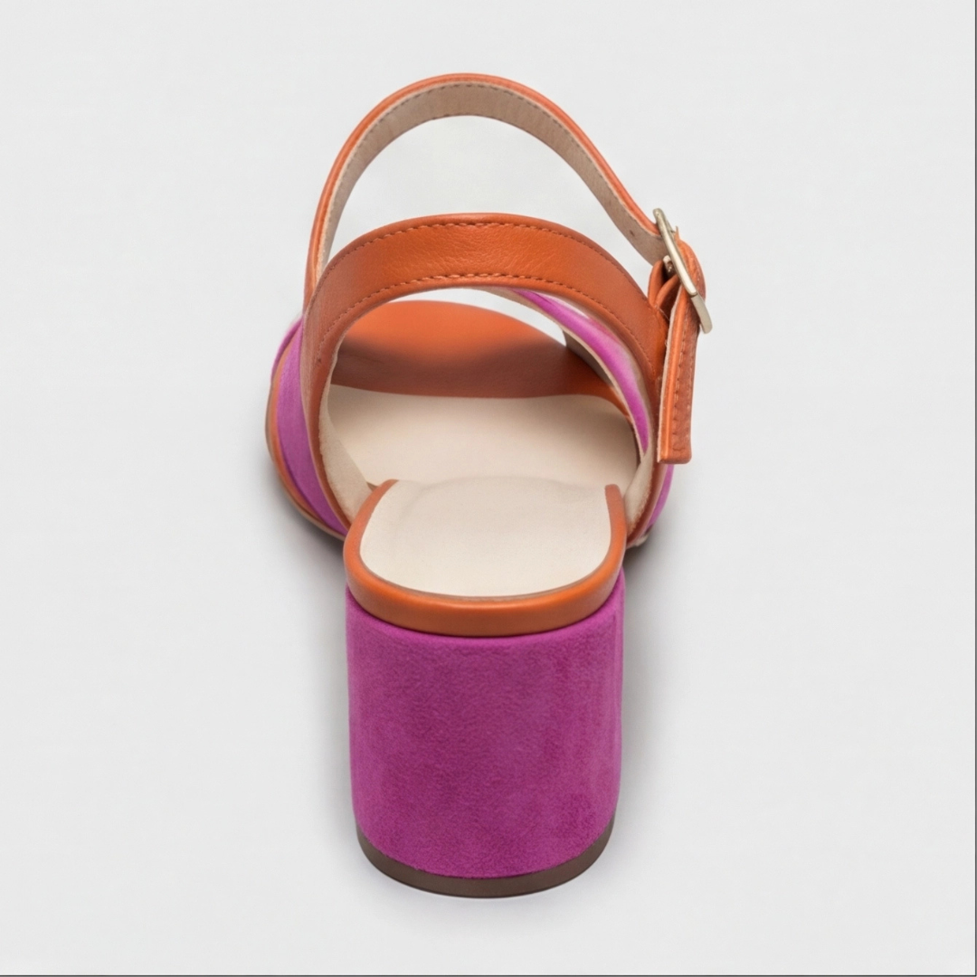 Women's Block Heel Sandals with Ankle Strap