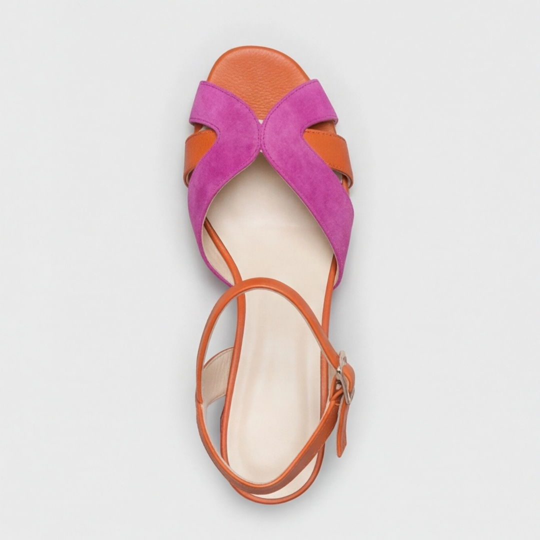 Women's Block Heel Sandals with Ankle Strap