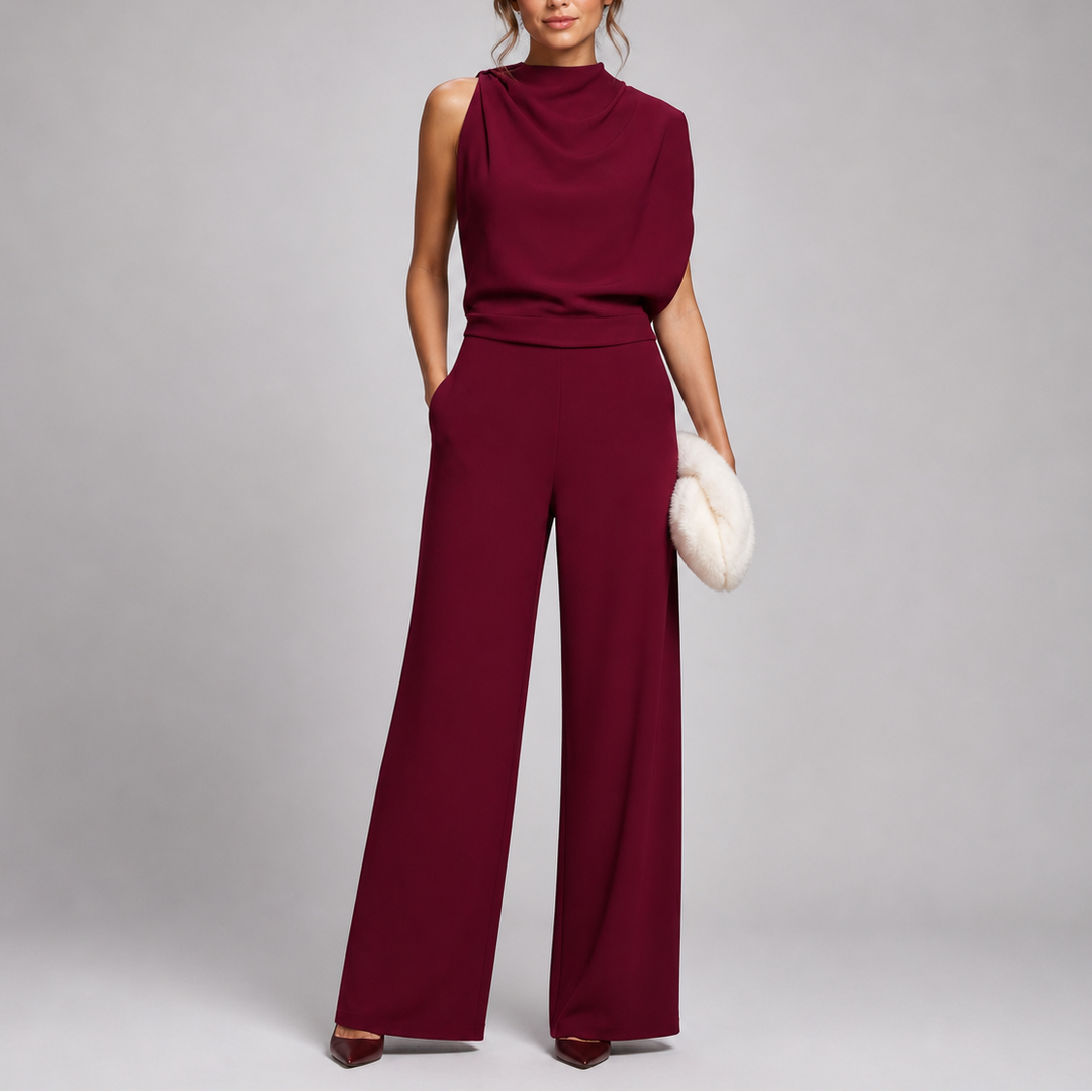 Elegant Sleeveless Wide Leg Jumpsuit