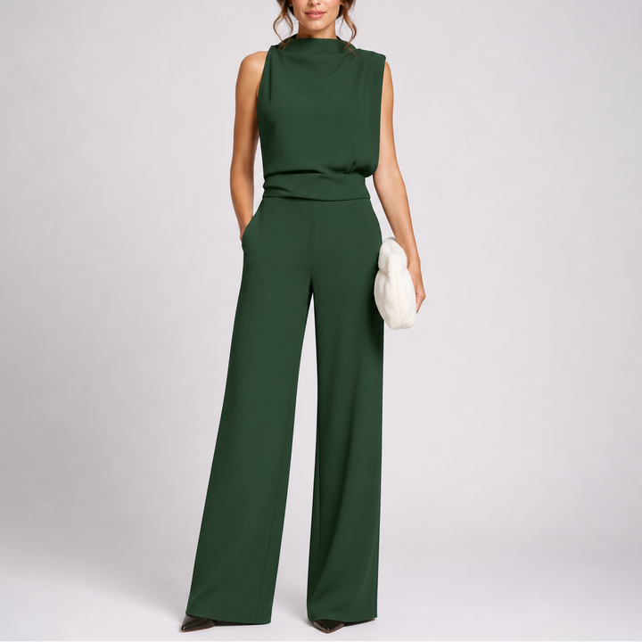 Elegant Sleeveless Wide Leg Jumpsuit