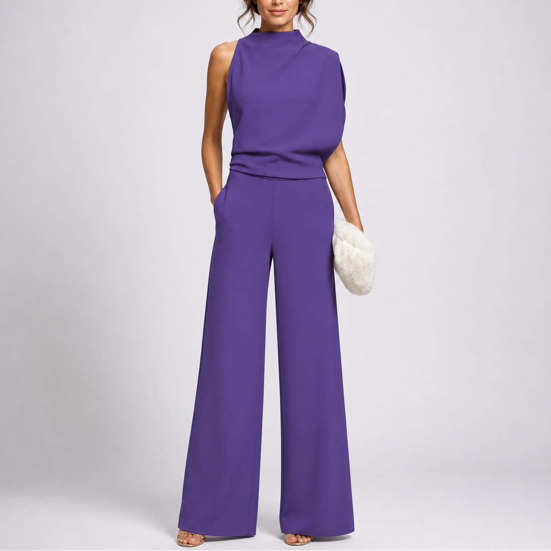 Elegant Sleeveless Wide Leg Jumpsuit