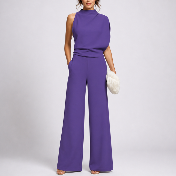 Elegant Sleeveless Wide Leg Jumpsuit